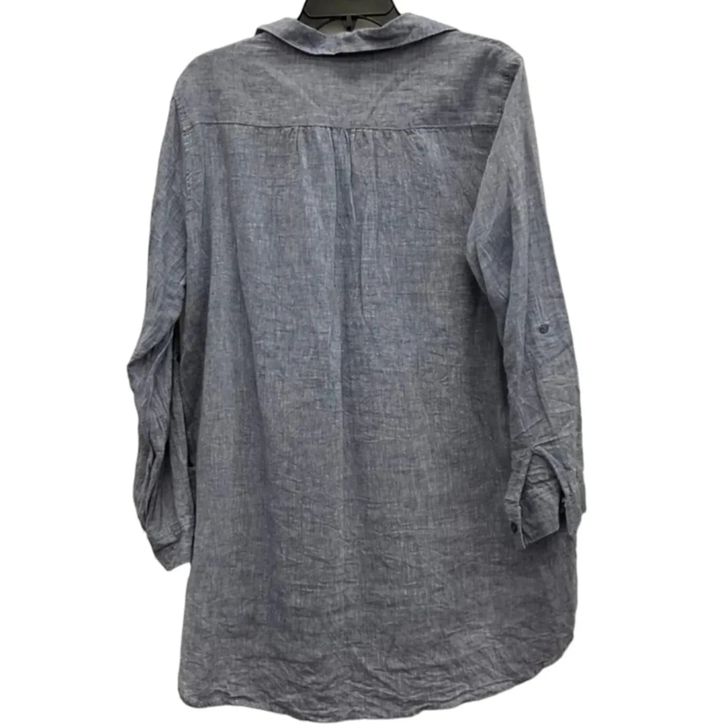 Blouse Long Sleeve By For Cynthia In Blue, Size: 1x