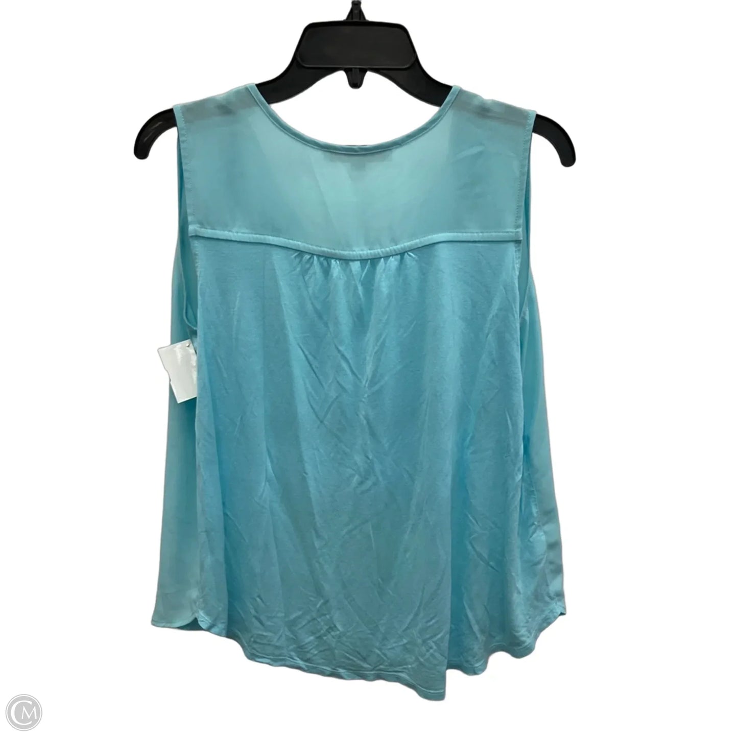 Top Sleeveless By Loft In Teal, Size: M