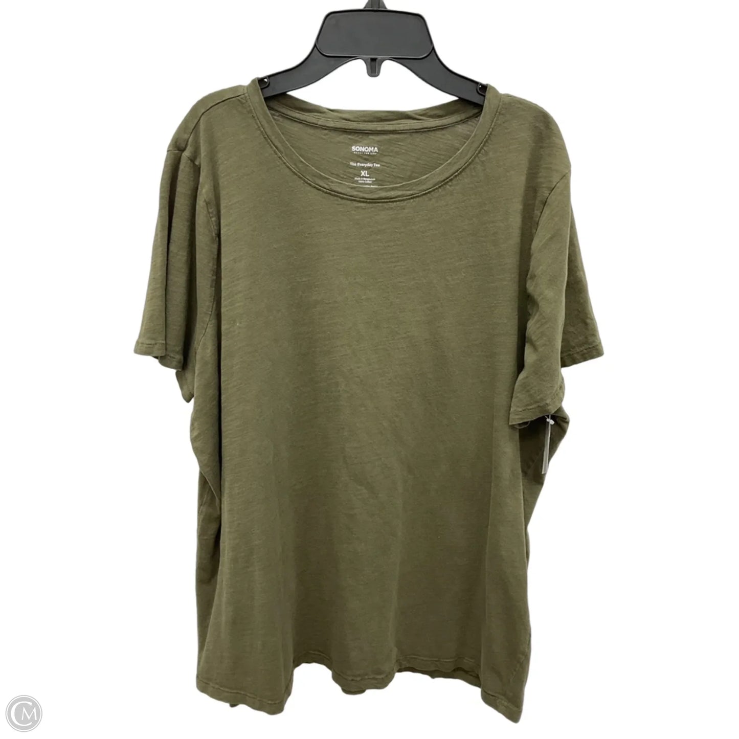 Top Short Sleeve Basic By Sonoma In Green, Size: Xl