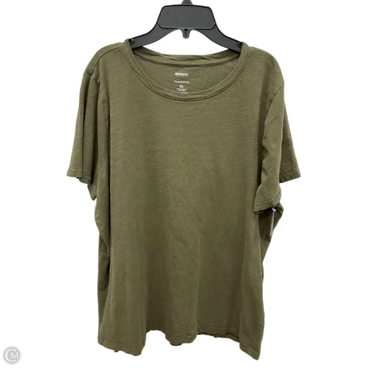 Top Short Sleeve Basic By Sonoma In Green, Size: Xl