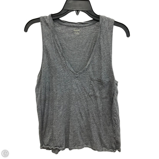 Top Sleeveless By Madewell In Grey, Size: M