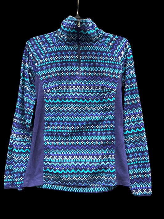 Athletic Top Long Sleeve Collar By Columbia In Purple, Size: M