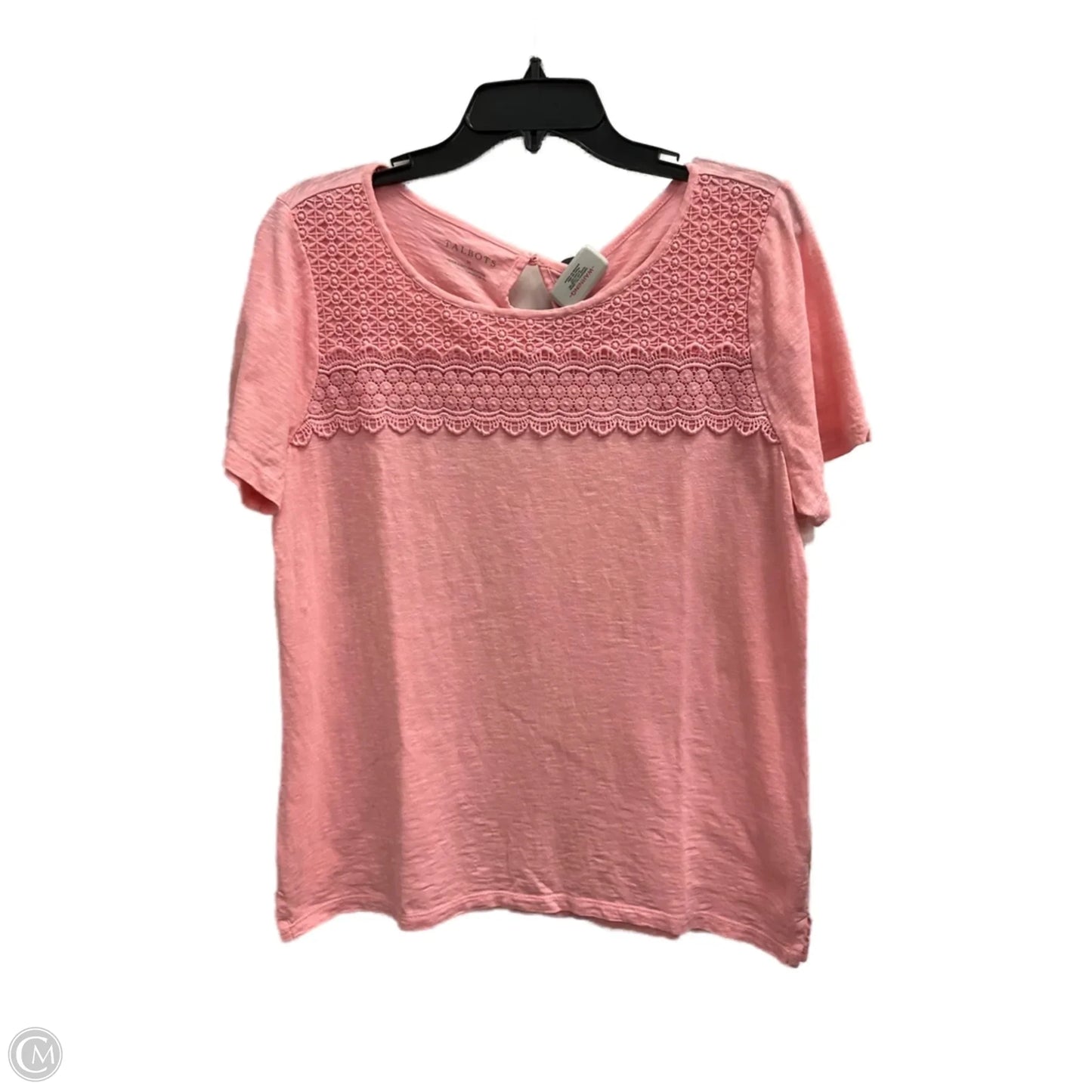 Top Short Sleeve By Talbots In Pink, Size: M