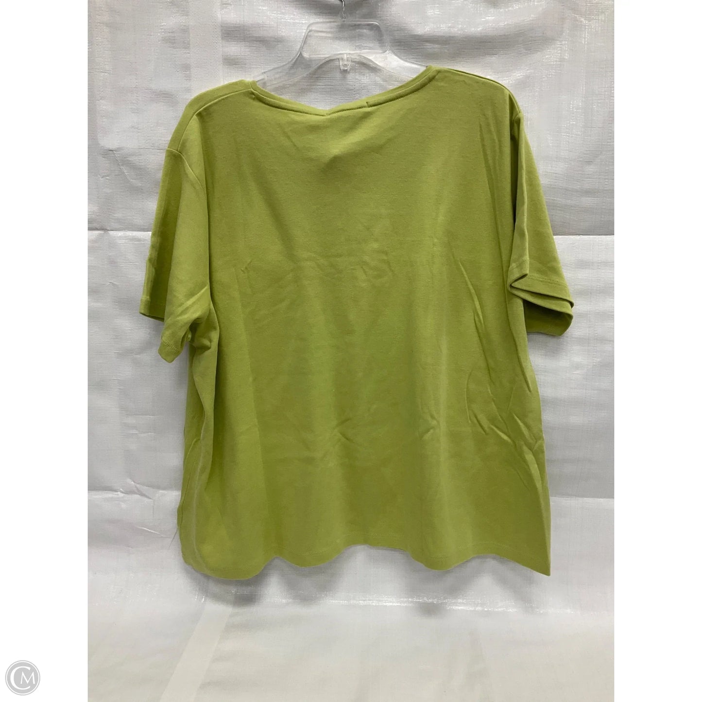 Top Short Sleeve By Coldwater Creek In Green, Size: 3x