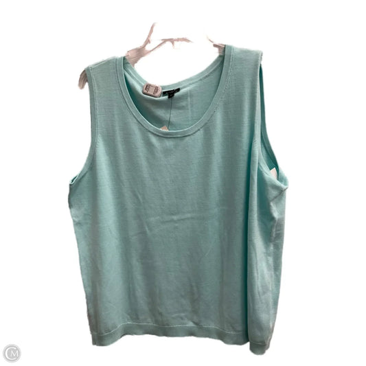 Top Sleeveless By Talbots In Blue, Size: 2x