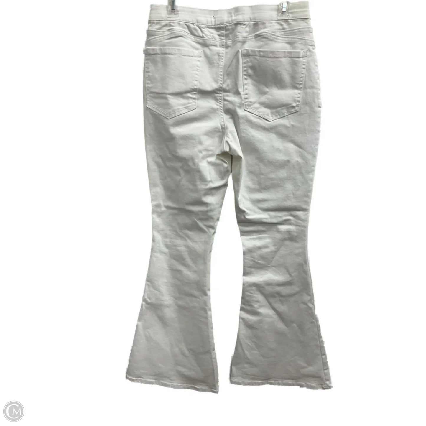 Jeans Flared By Versona In White, Size: 10