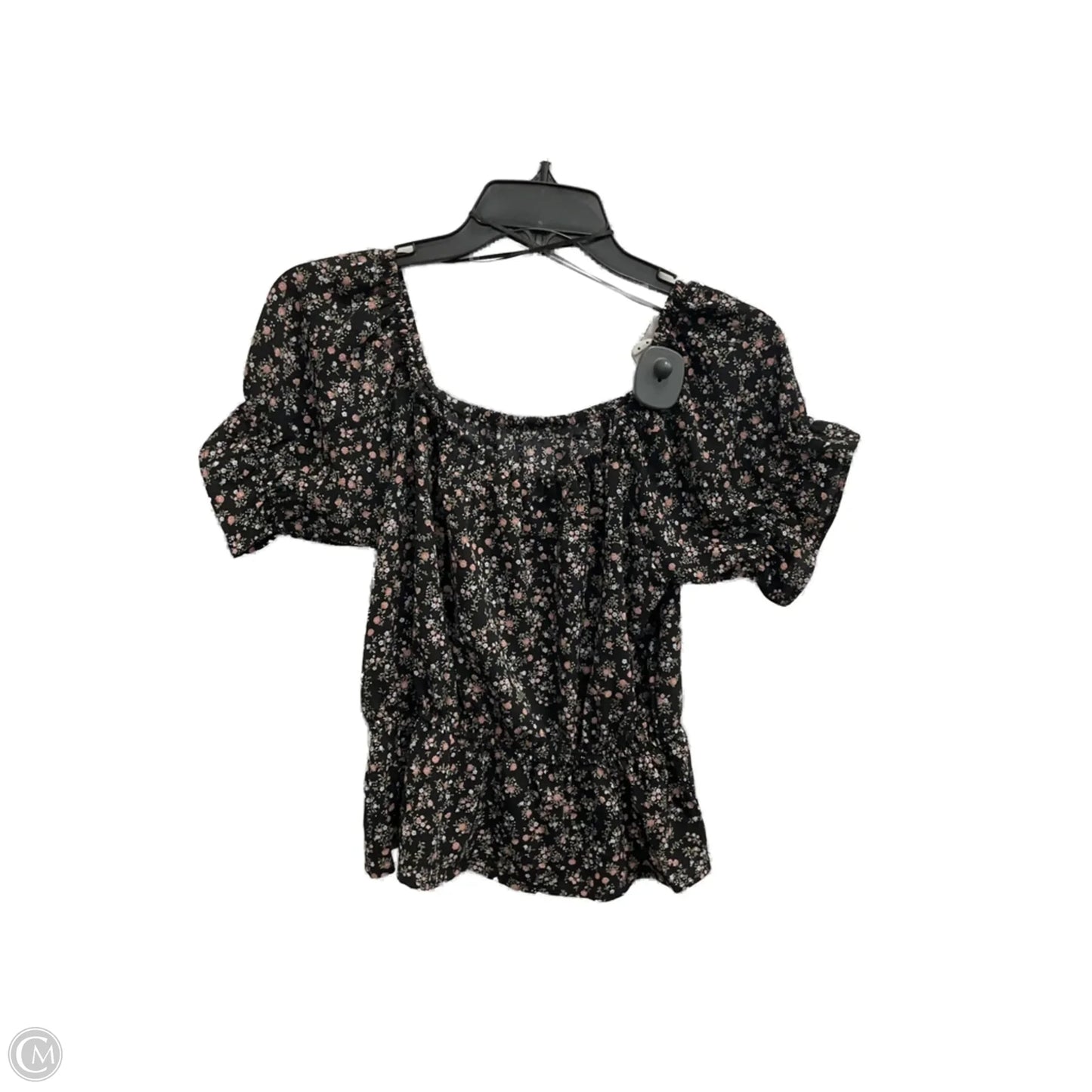 Top Short Sleeve By Pink Rose In Floral Print, Size: S