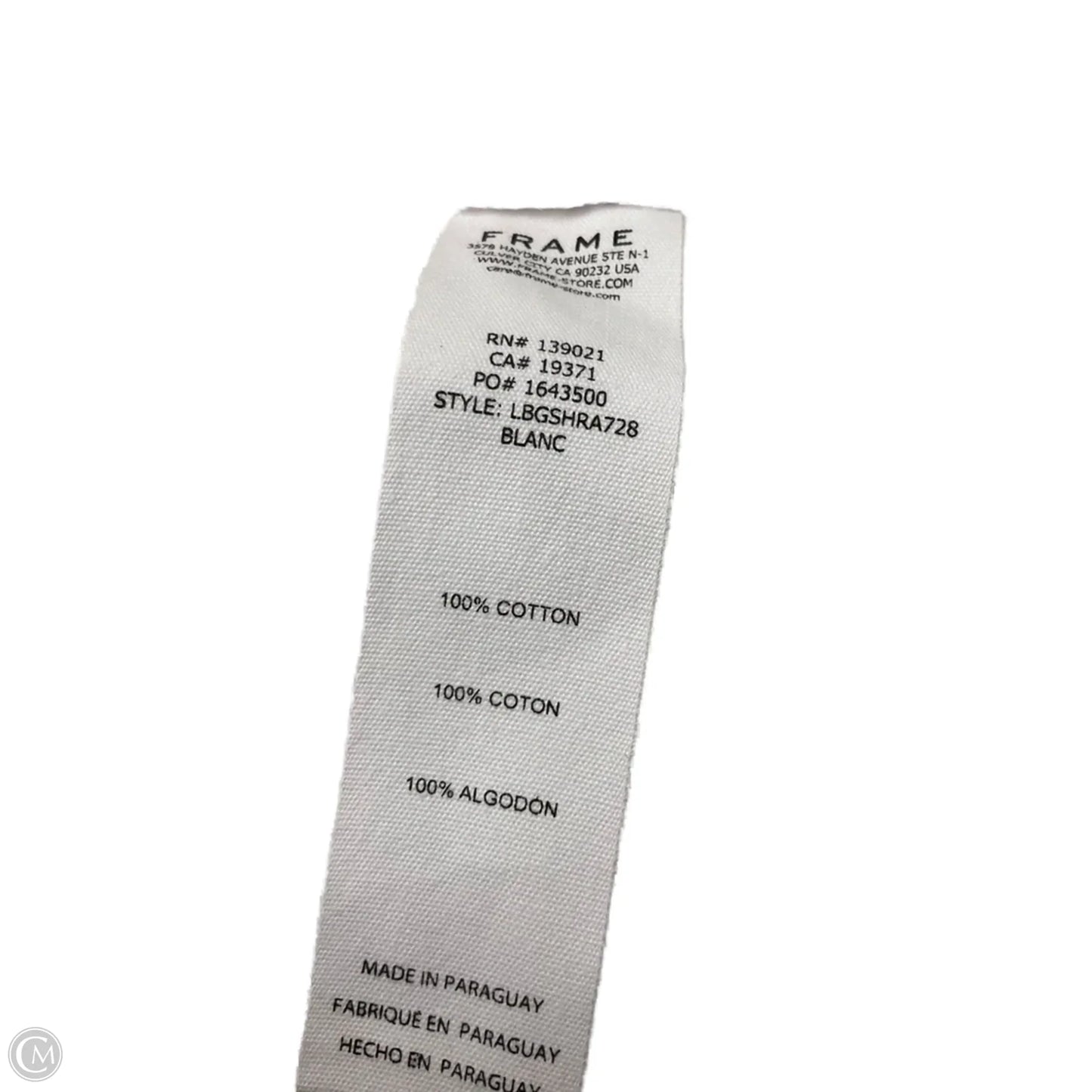 Shorts By Frame In White, Size: 8