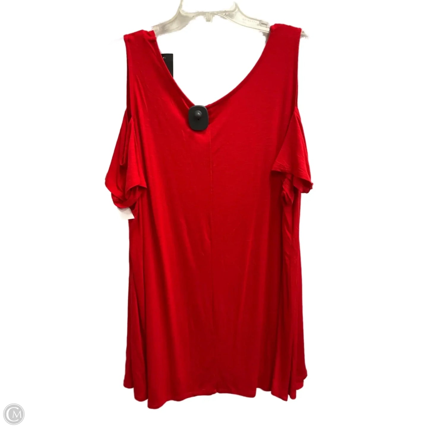 Top Short Sleeve By Lane Bryant In Red, Size: 2x