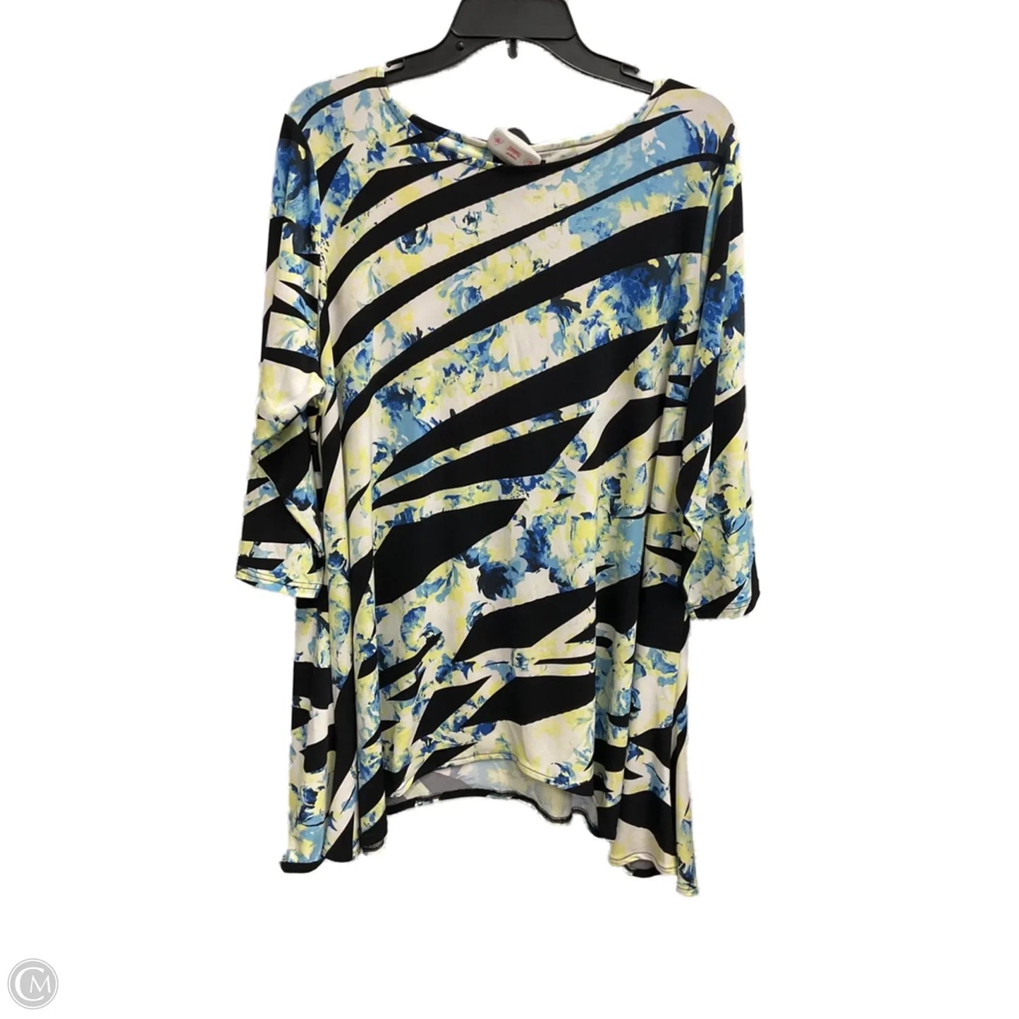 Top 3/4 Sleeve By Alfani In Multi-colored, Size: 2x