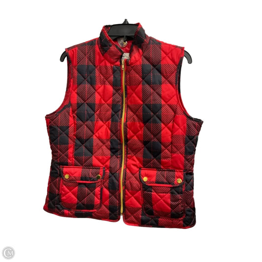 Vest Puffer & Quilted By St Johns Bay In Checkered Pattern, Size: L