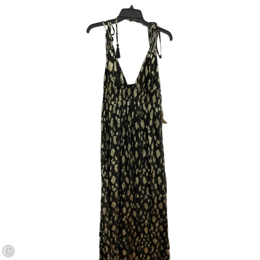Dress Party Long By Altard State In Black & Gold, Size: M