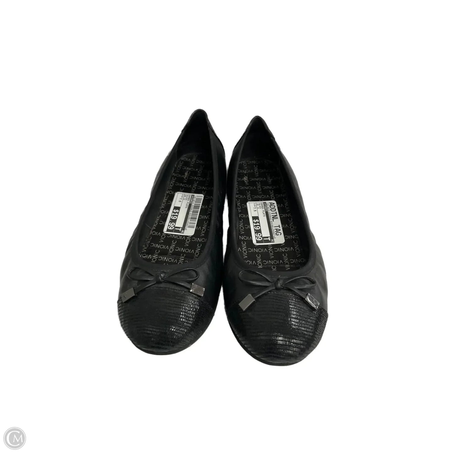 Shoes Flats By Vionic In Black, Size: 7.5