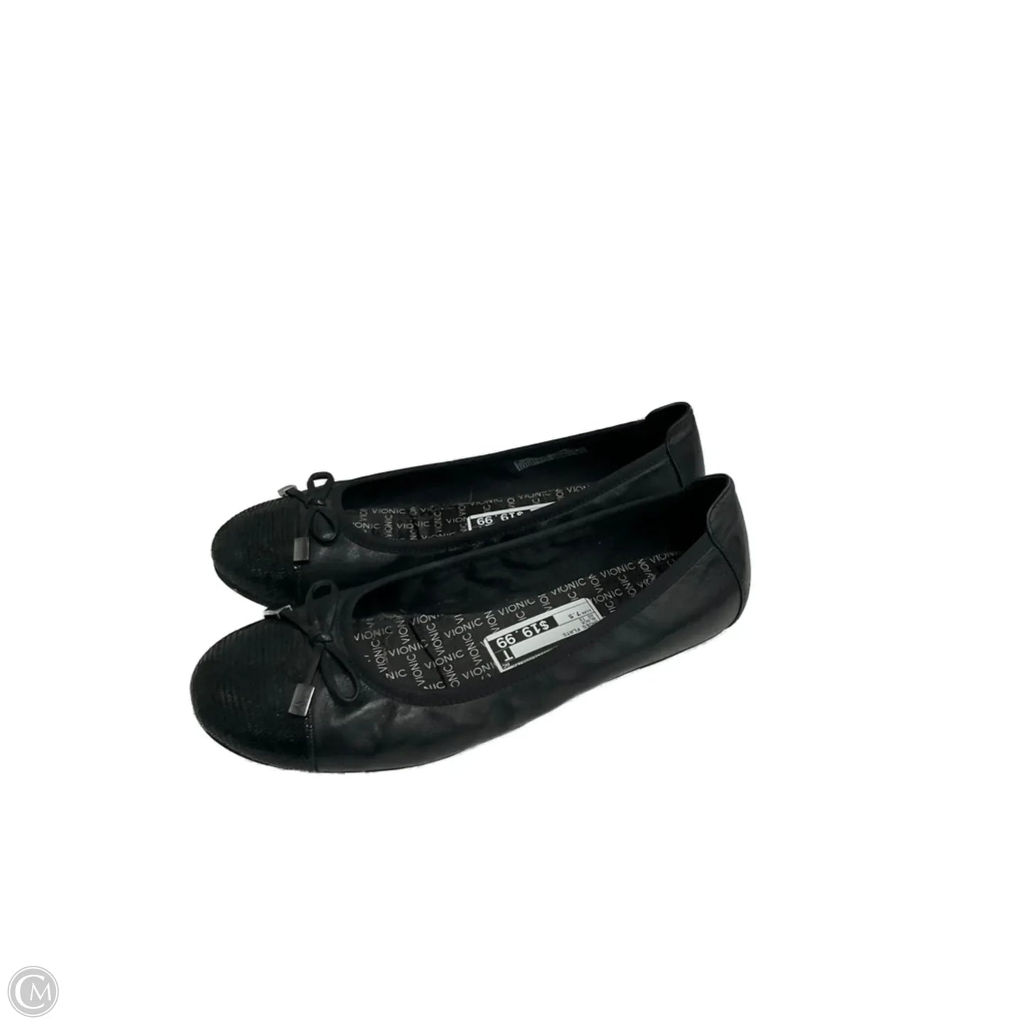 Shoes Flats By Vionic In Black, Size: 7.5
