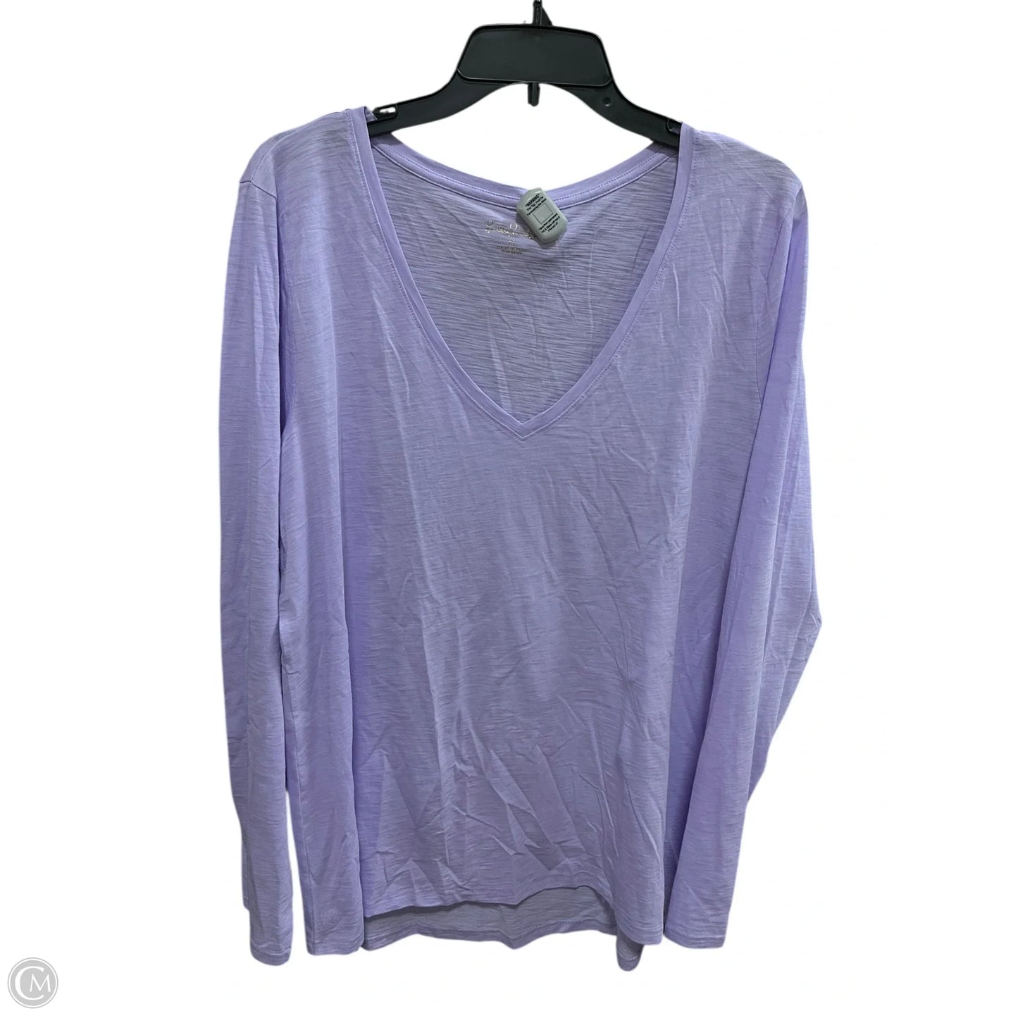 Top Long Sleeve Designer By Lilly Pulitzer In Purple, Size: Xl