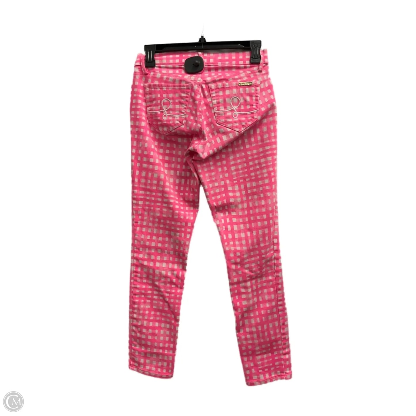 Pants Designer By Lilly Pulitzer In Pink & White, Size: 2