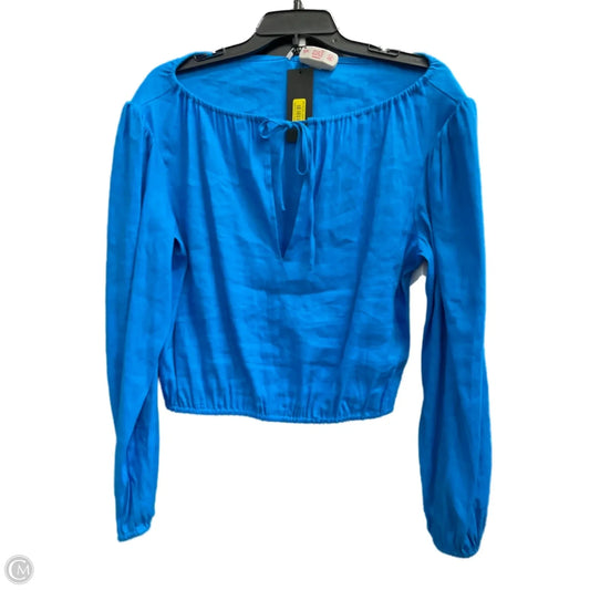 Top Long Sleeve By Gianni Bini In Blue, Size: S