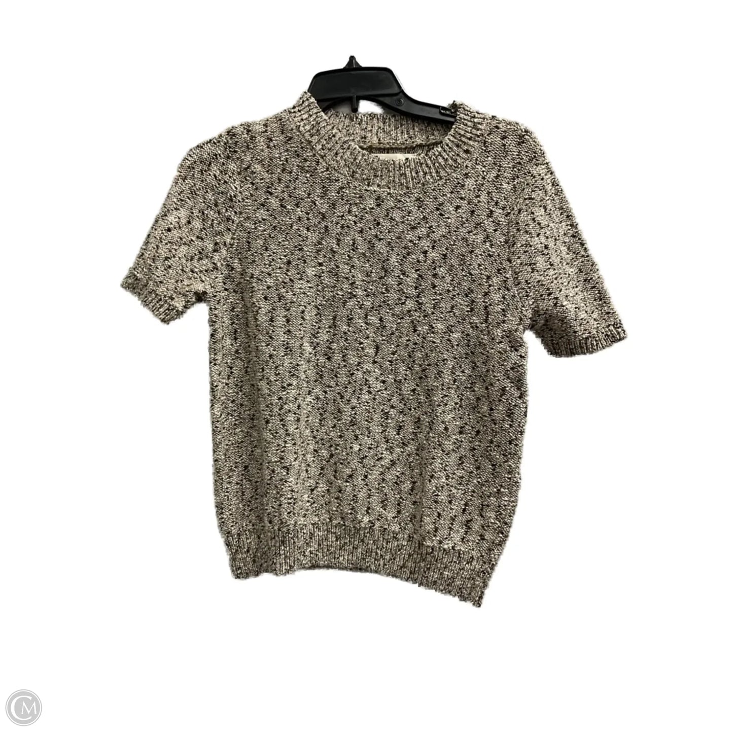 Top Short Sleeve By Loft In Brown, Size: S