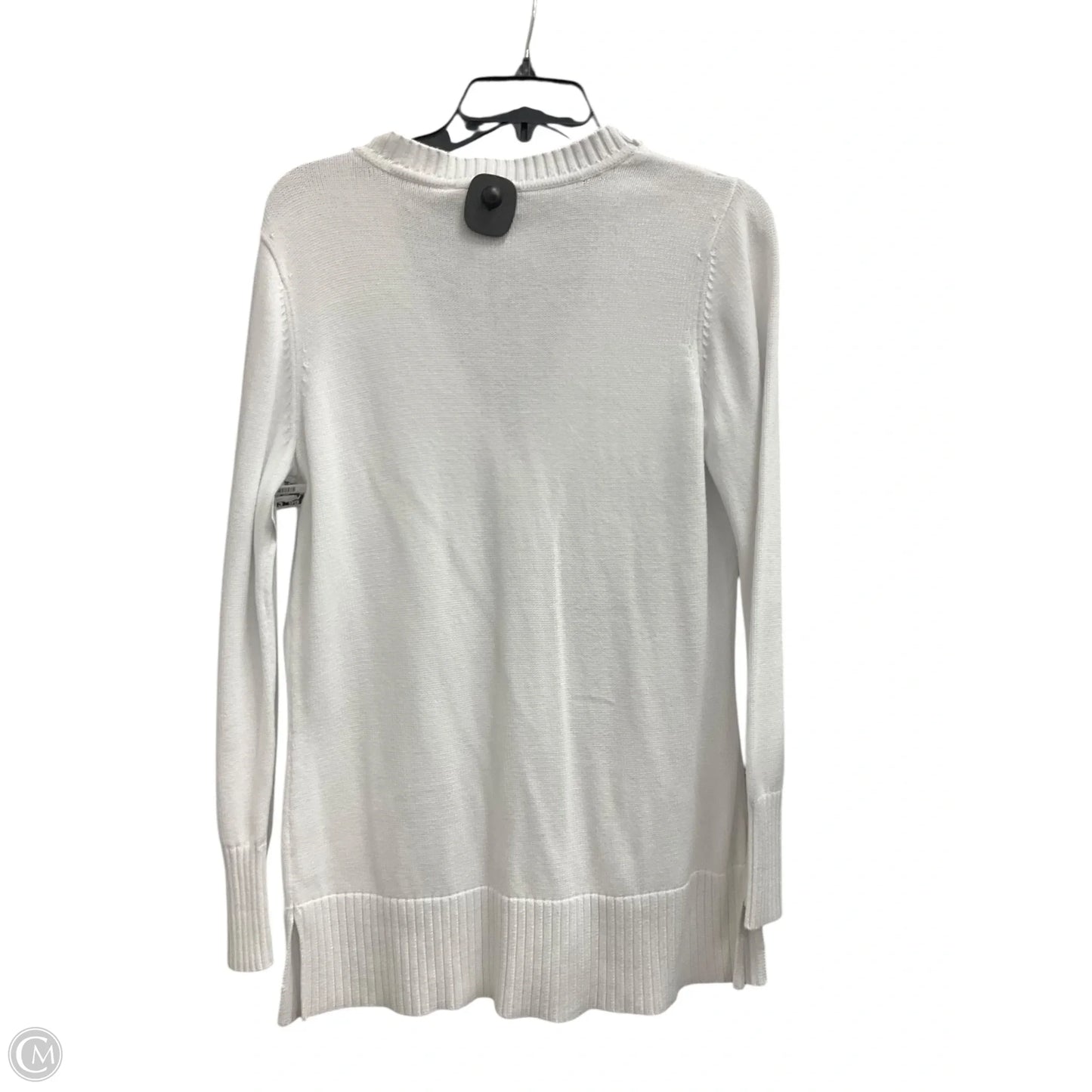 Cardigan By Isaac Mizrahi Live Qvc In White, Size: M