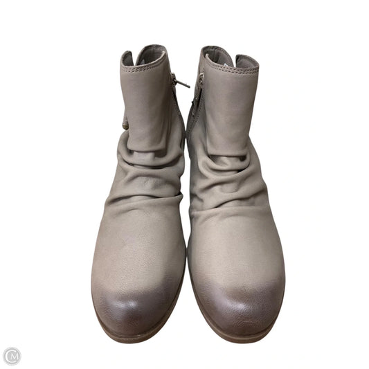 Boots Ankle Heels By Clarks In Taupe, Size: 9.5