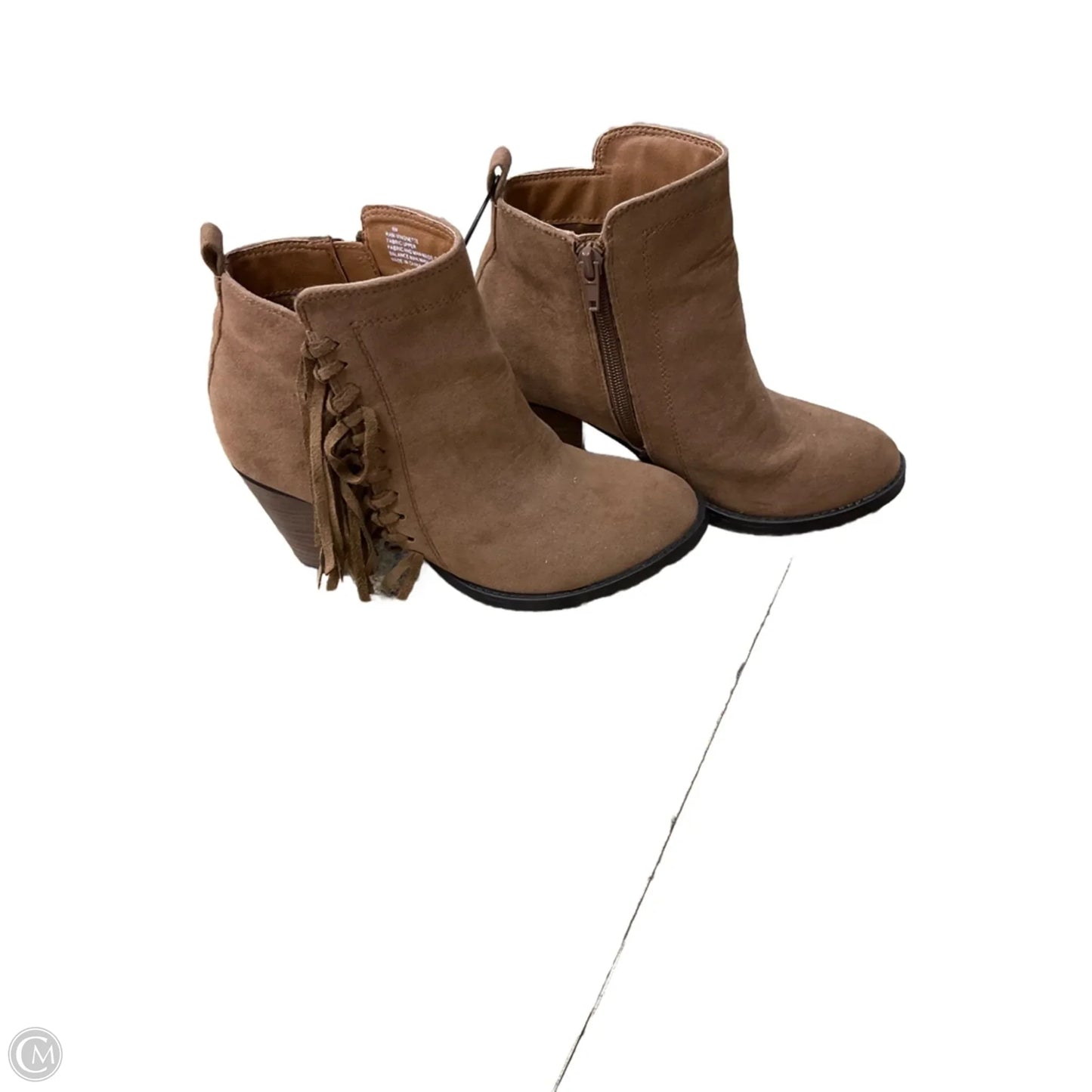 Boots Ankle Heels By Rampage In Tan, Size: 6