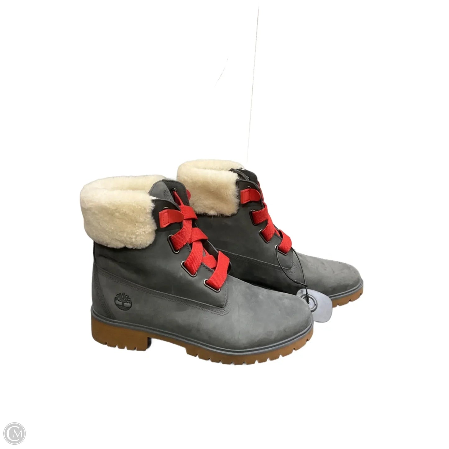 Boots Ankle Flats By Timberland In Grey, Size: 9