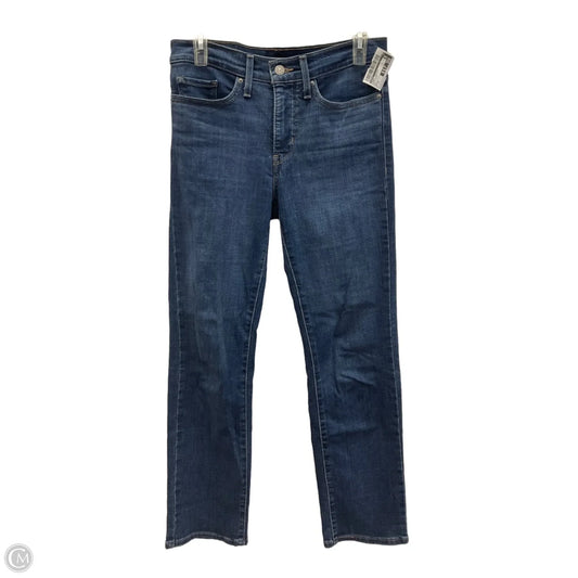 Jeans Straight By Levis In Blue Denim, Size: 4
