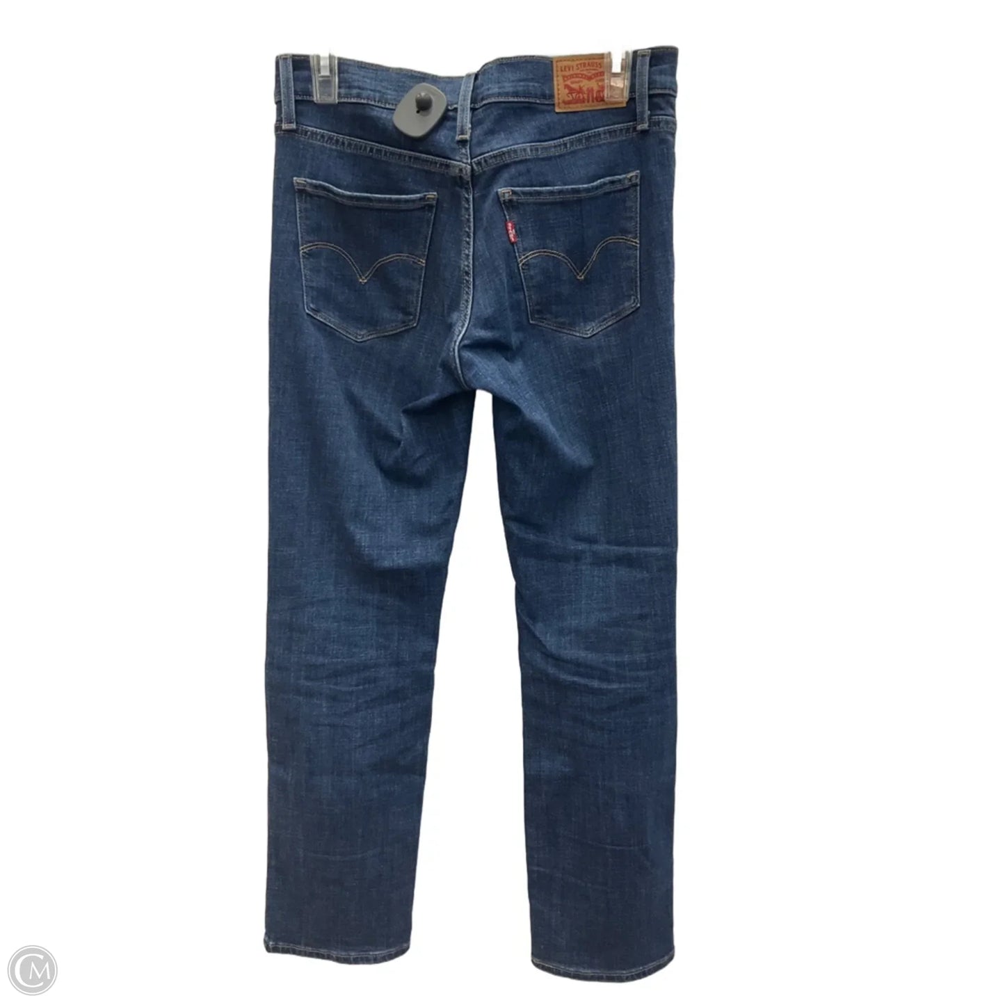 Jeans Straight By Levis In Blue Denim, Size: 4