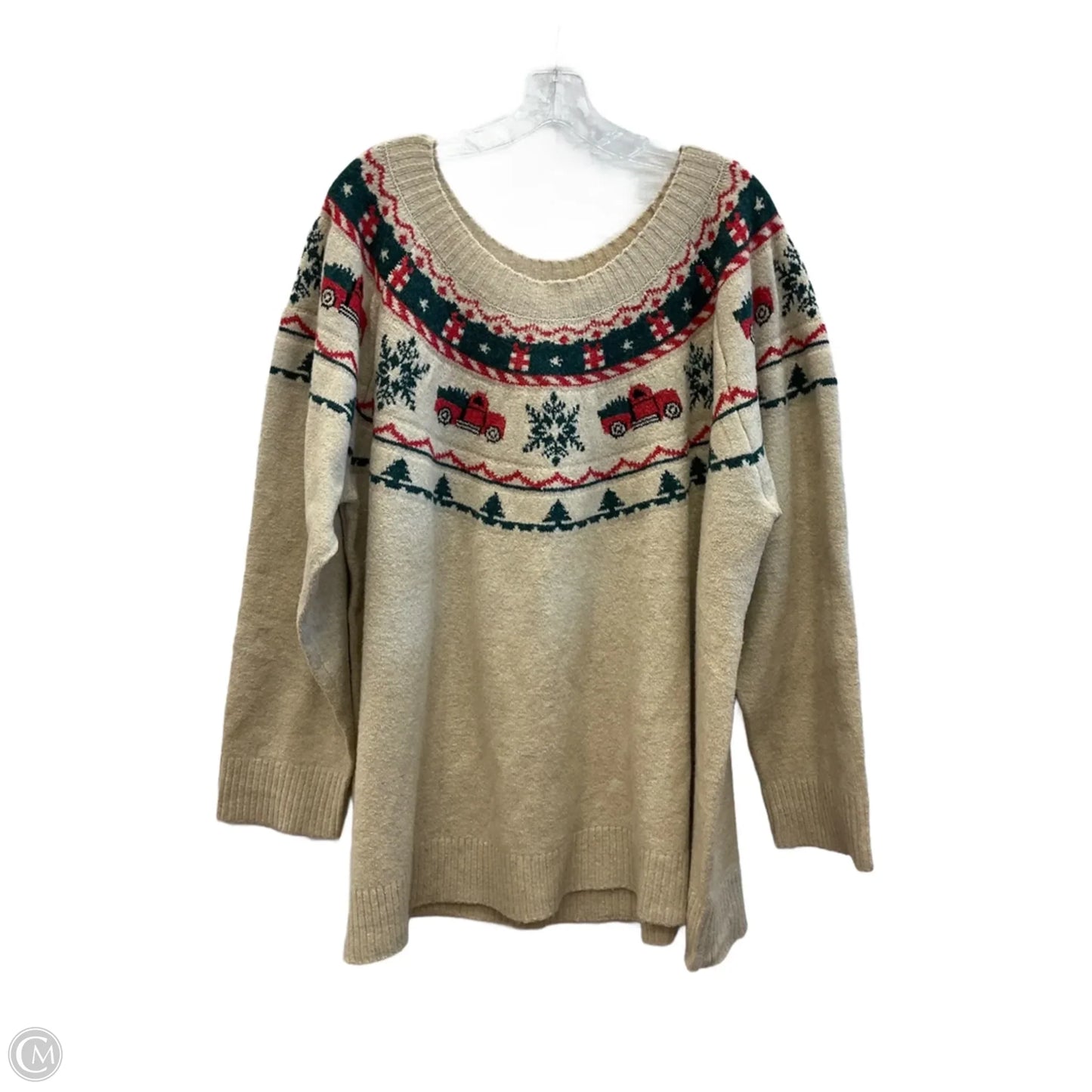 Sweater By Maurices In Beige, Size: 4x