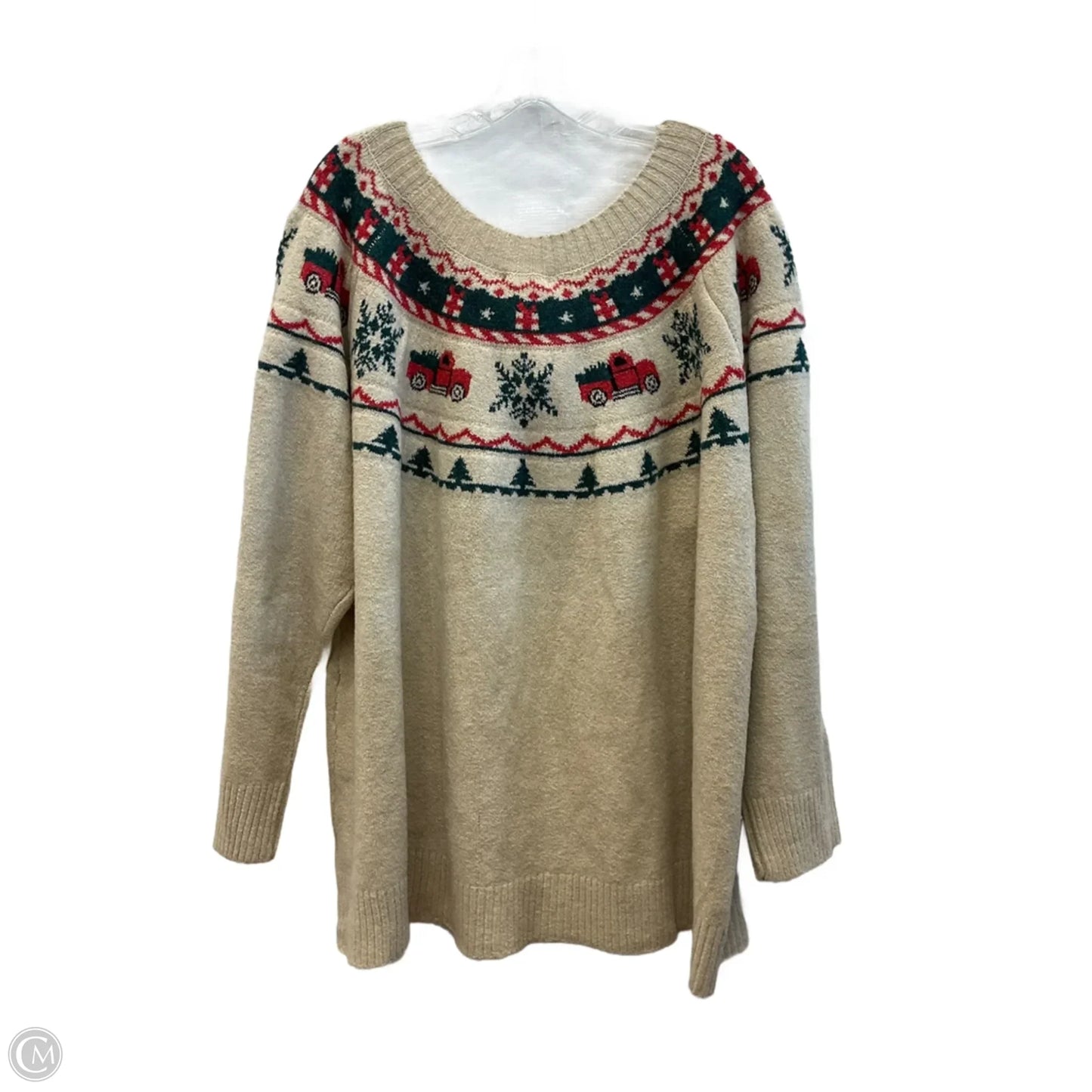 Sweater By Maurices In Beige, Size: 4x