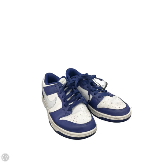 Shoes Sneakers By Nike In Blue & White, Size: 8.5