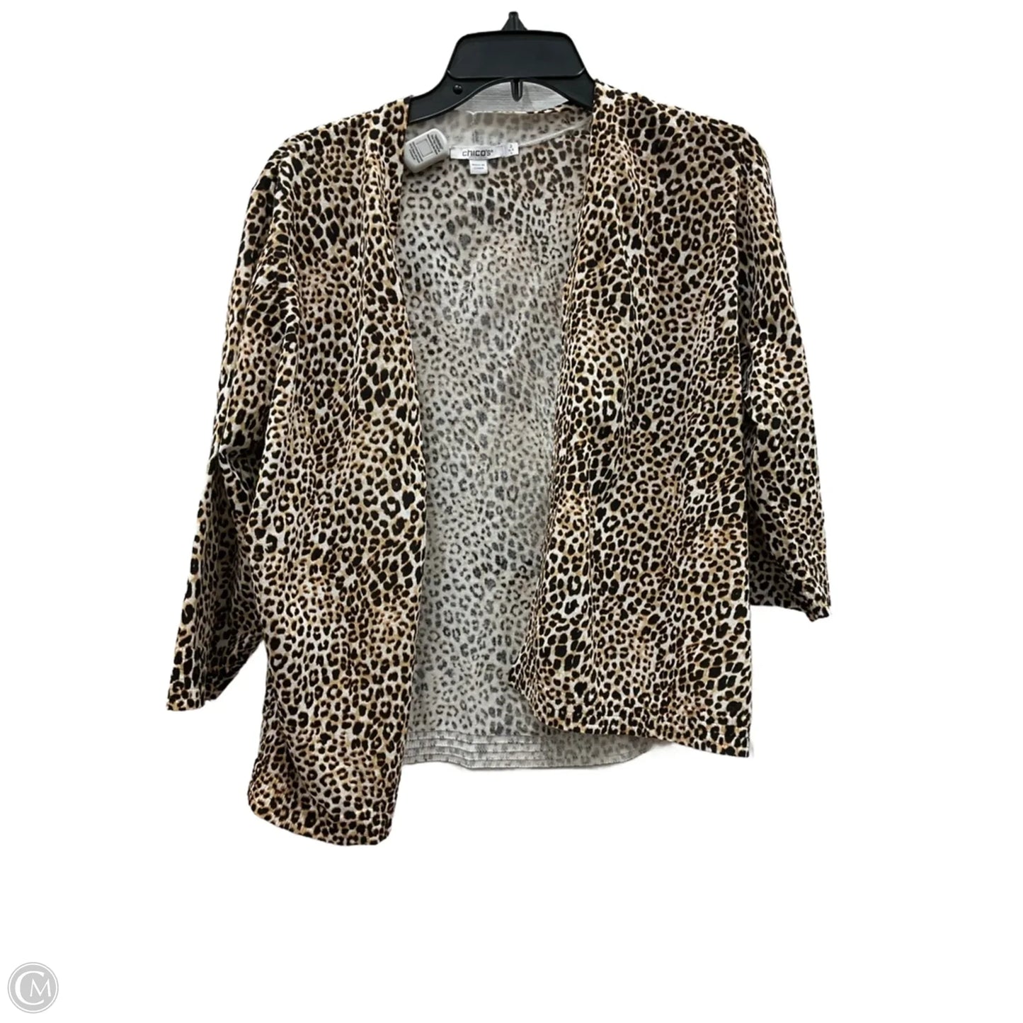 Cardigan By Chicos In Animal Print, Size: L
