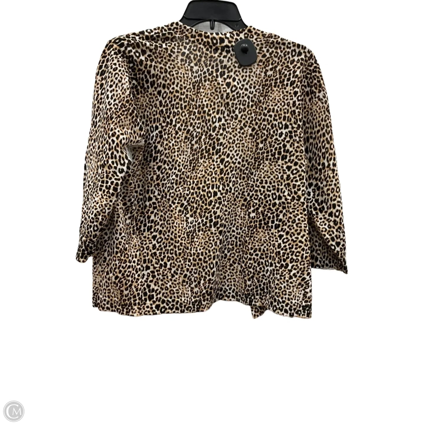 Cardigan By Chicos In Animal Print, Size: L