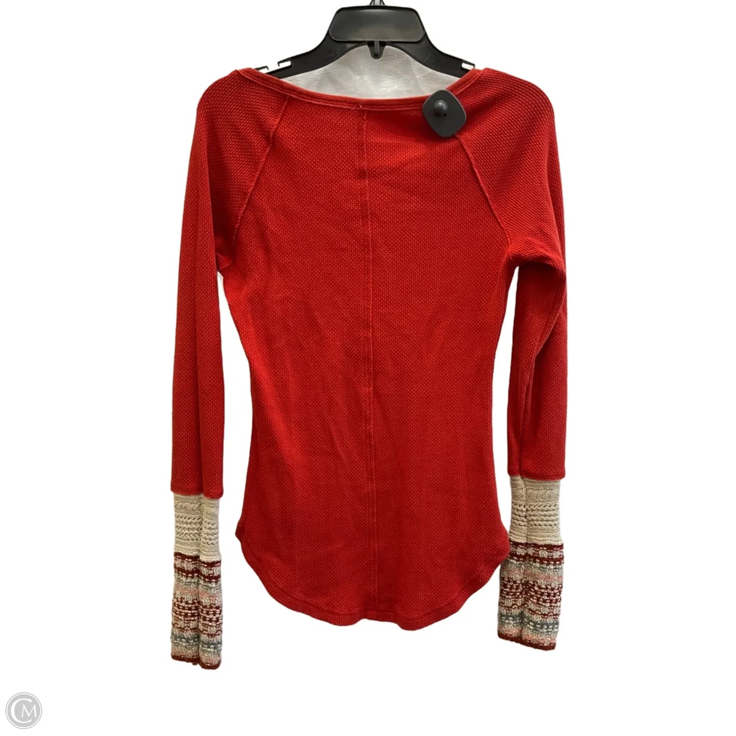 Top Long Sleeve By Free People In Orange, Size: M