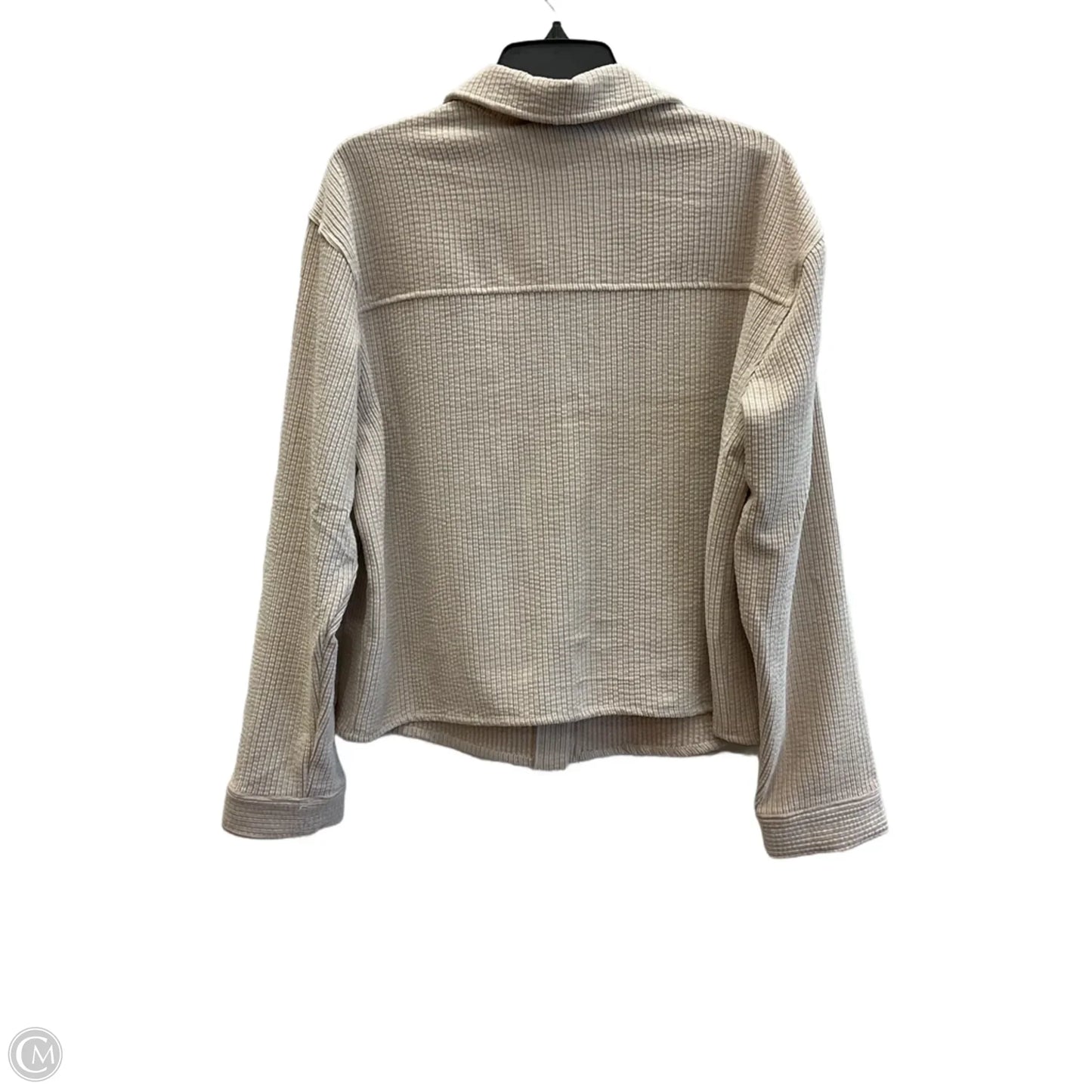 Blouse Long Sleeve By Cmc In Cream, Size: L