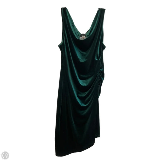 Dress Party Midi By Sam Edelman In Green, Size: Xl