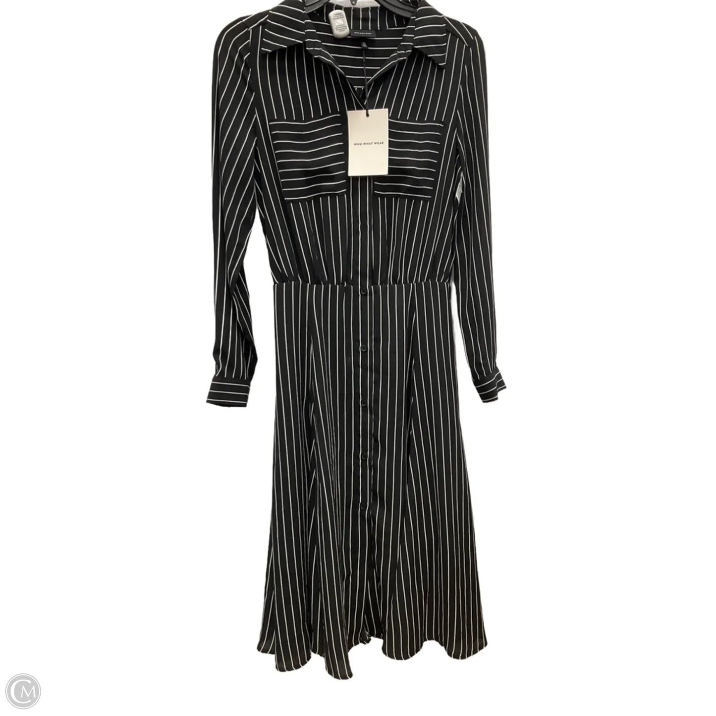 Dress Work By Who What Wear In Striped Pattern, Size: Xs