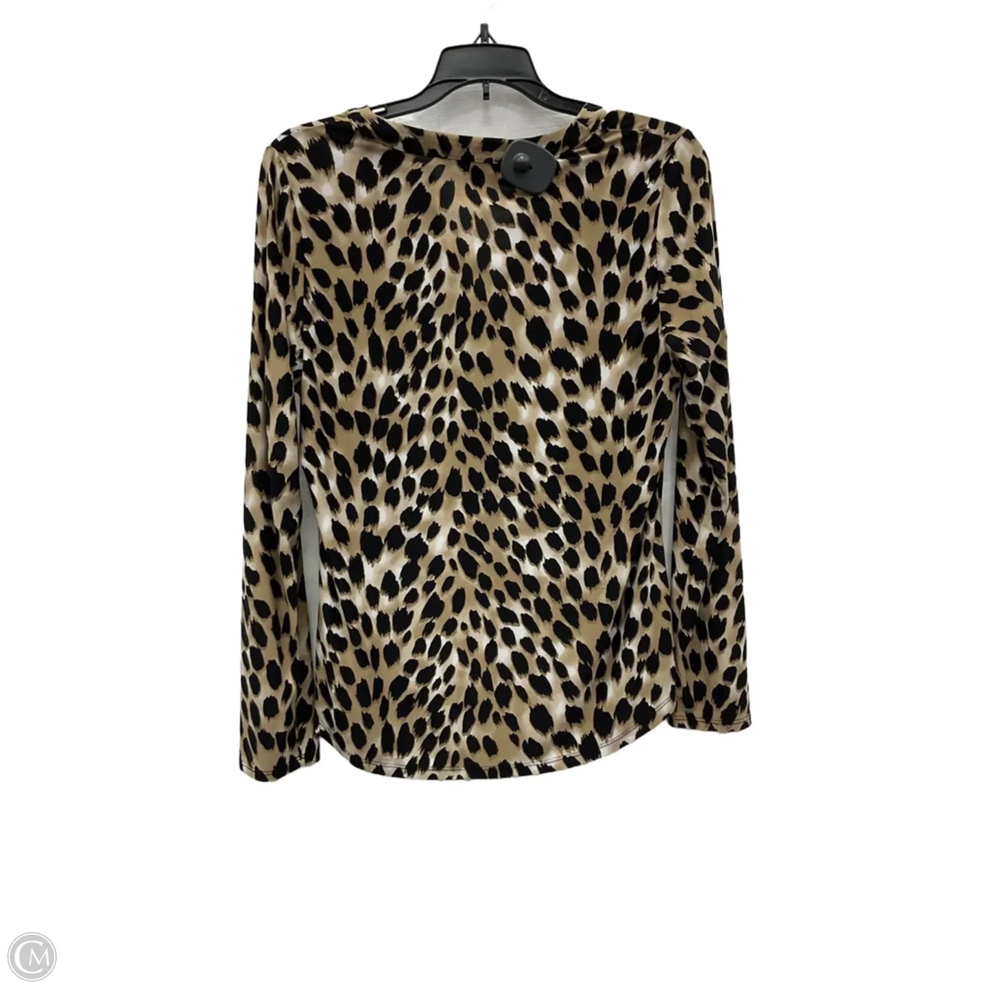 Top Long Sleeve By Inc In Animal Print, Size: Mp