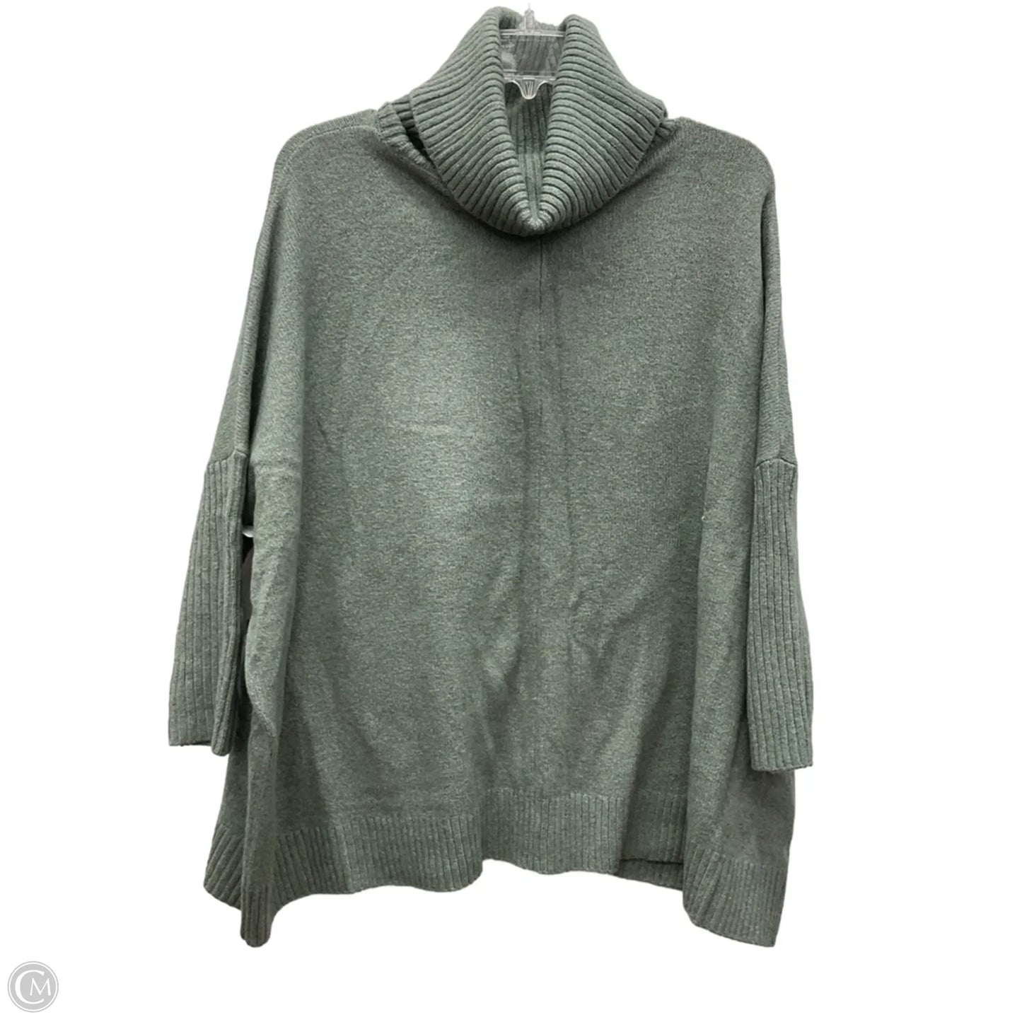 Sweater Short Sleeve By Loft In Green, Size: S