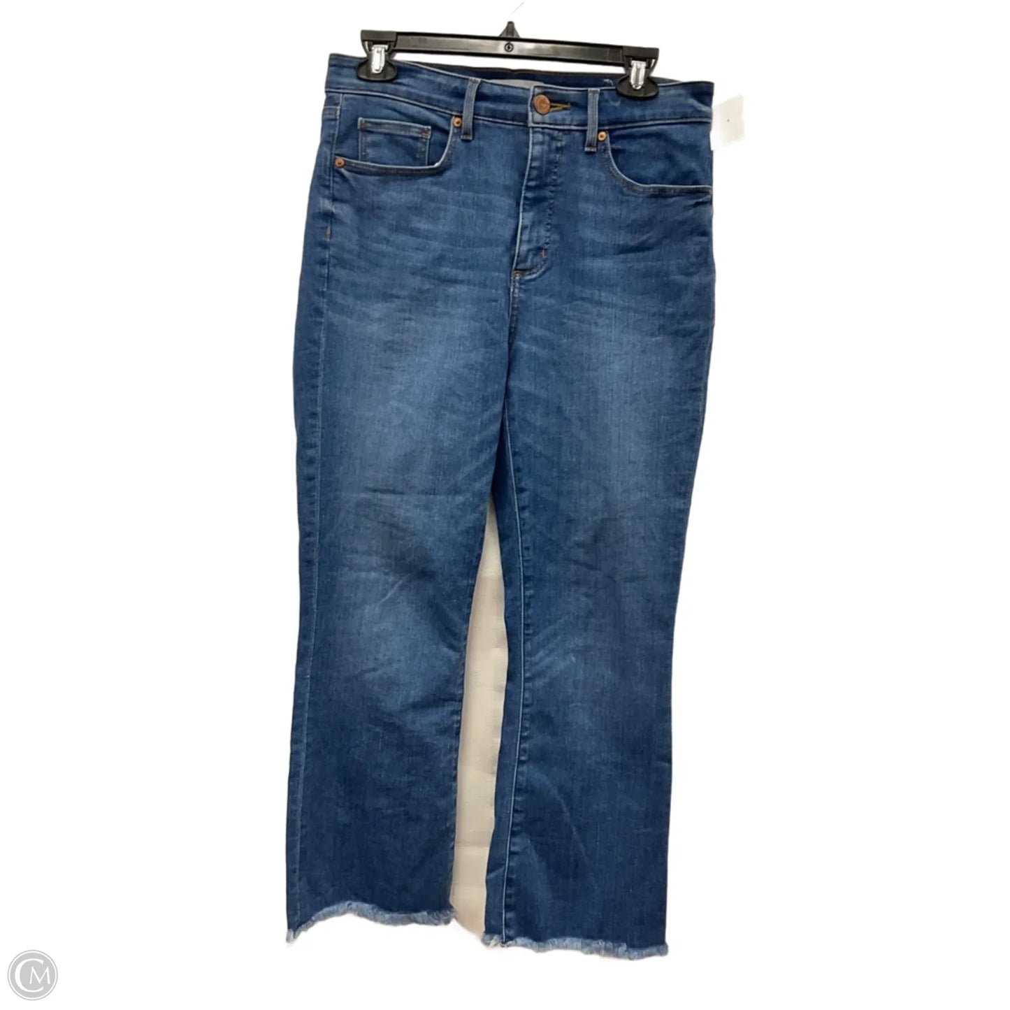 Jeans Straight By Loft In Blue Denim, Size: 8