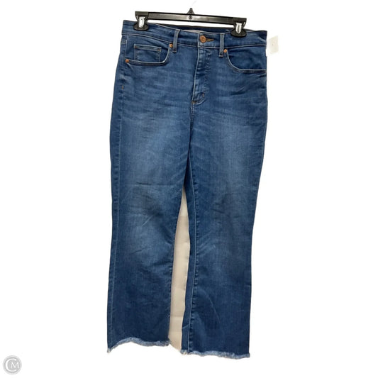 Jeans Straight By Loft In Blue Denim, Size: 8