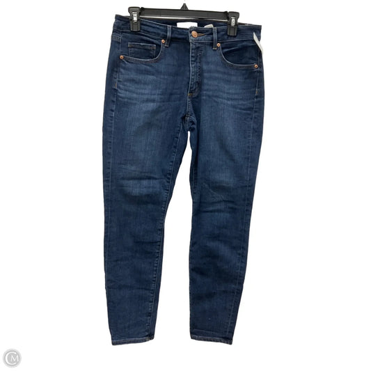 Jeans Skinny By Loft In Blue Denim, Size: 6