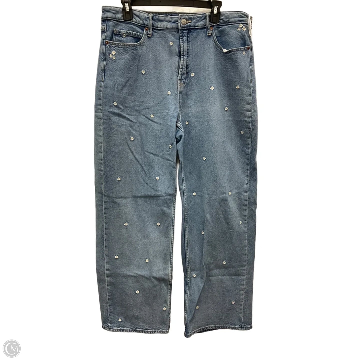 Jeans Wide Leg By Old Navy In Blue Denim, Size: 14