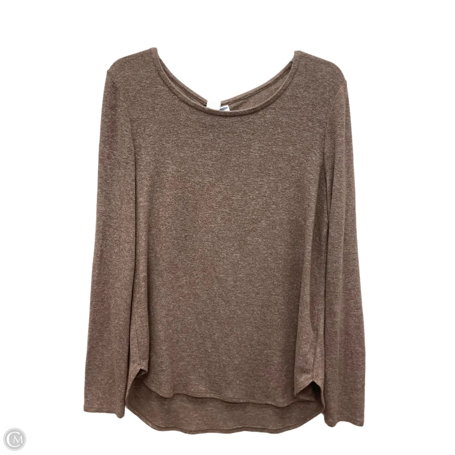 Top Long Sleeve By Old Navy In Brown, Size: M