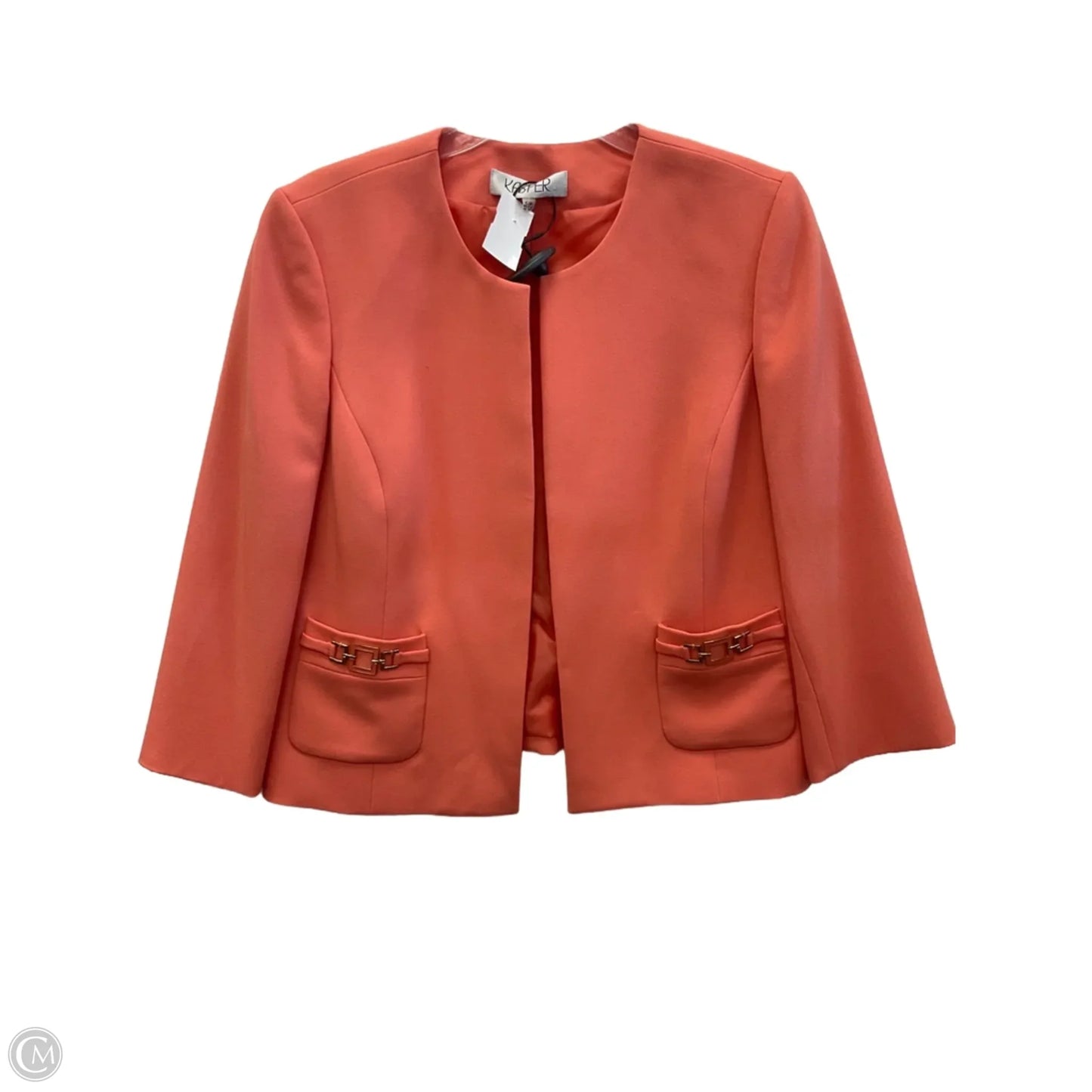 Blazer By Kasper In Orange, Size: Xl