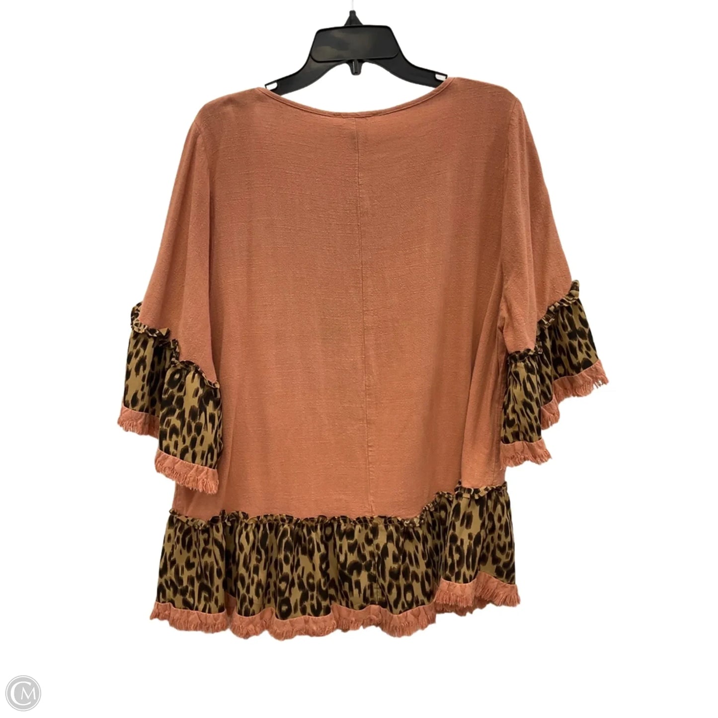 Top Short Sleeve By Umgee In Orange, Size: Xl