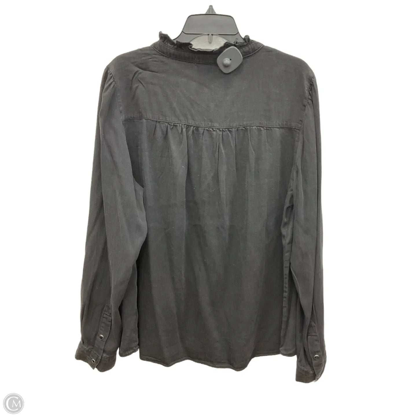 Top Long Sleeve By Knox Rose In Black, Size: Xxl