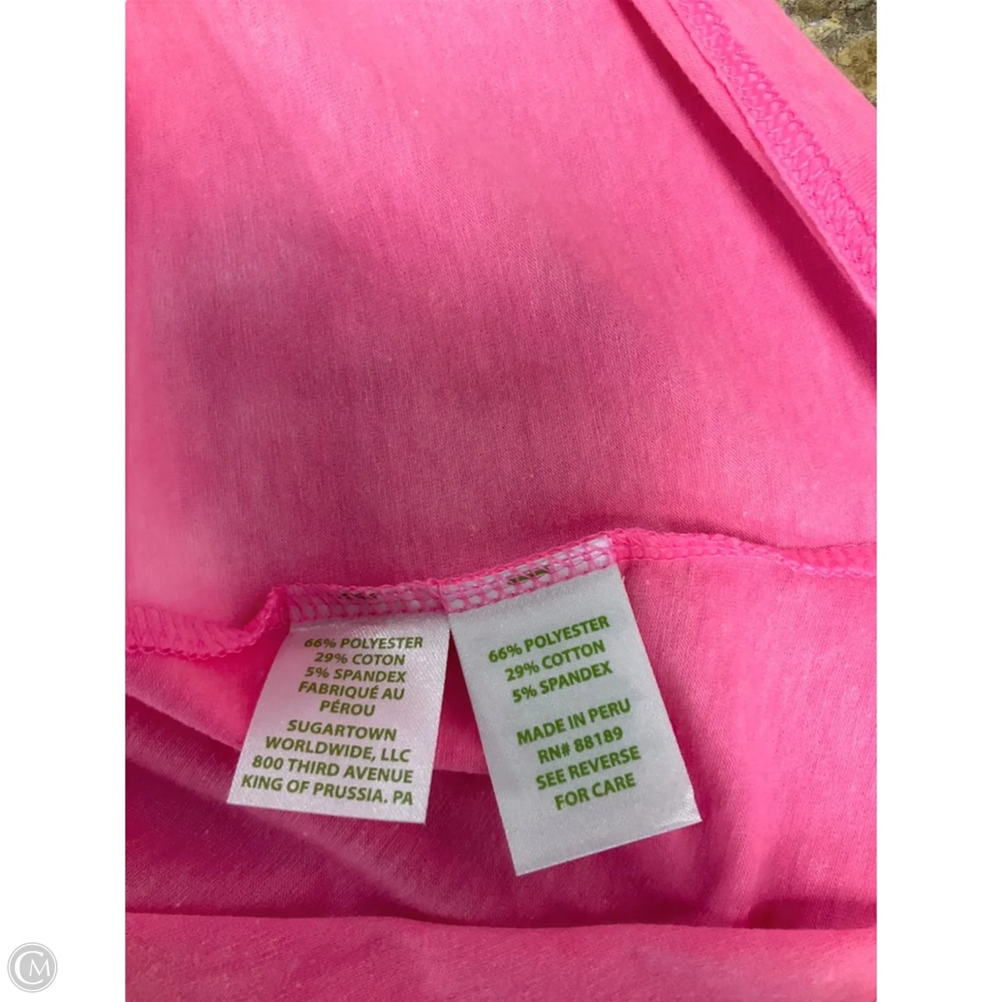 Top Sleeveless Designer By Lilly Pulitzer In Pink, Size: Xl