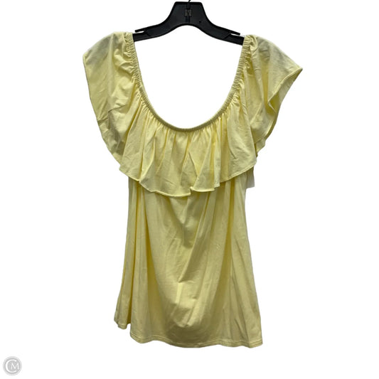 Top Sleeveless Designer By Lilly Pulitzer In Yellow, Size: Xl