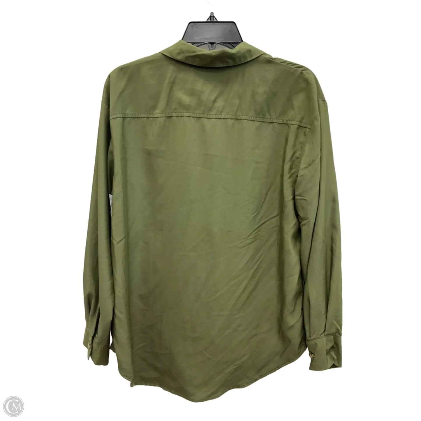 Blouse Long Sleeve By A New Day In Green, Size: S